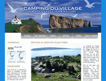 Tablet Screenshot of campingduvillage.com
